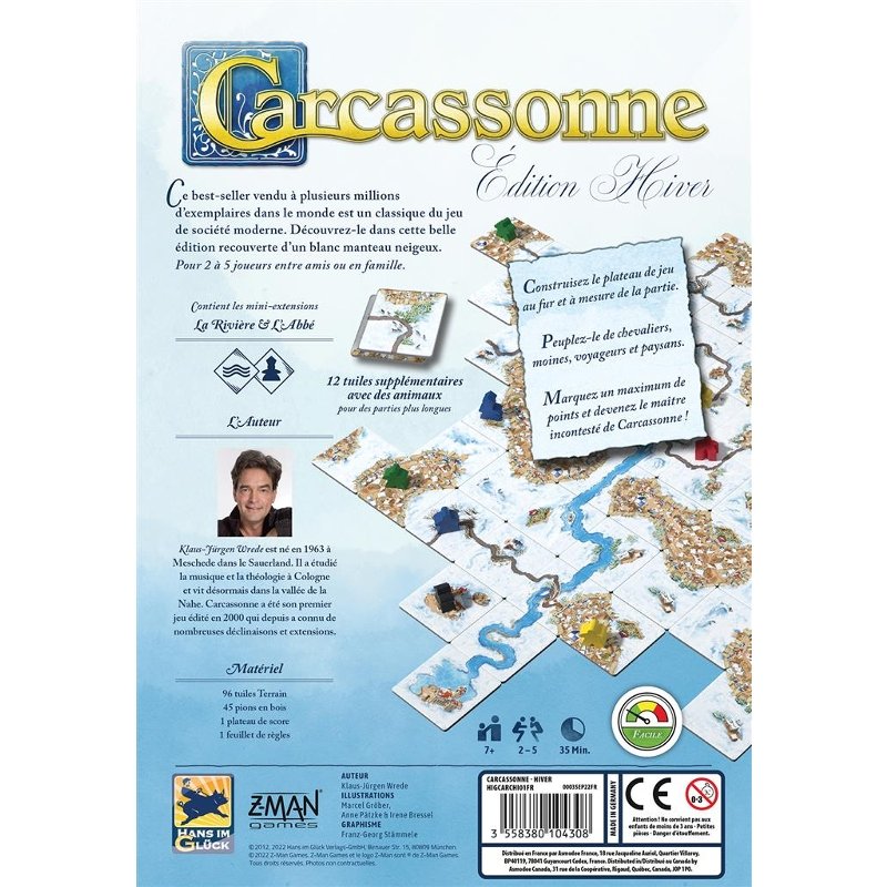 Carcassonne - Première édition [Jeu de société, 2-5 joueurs