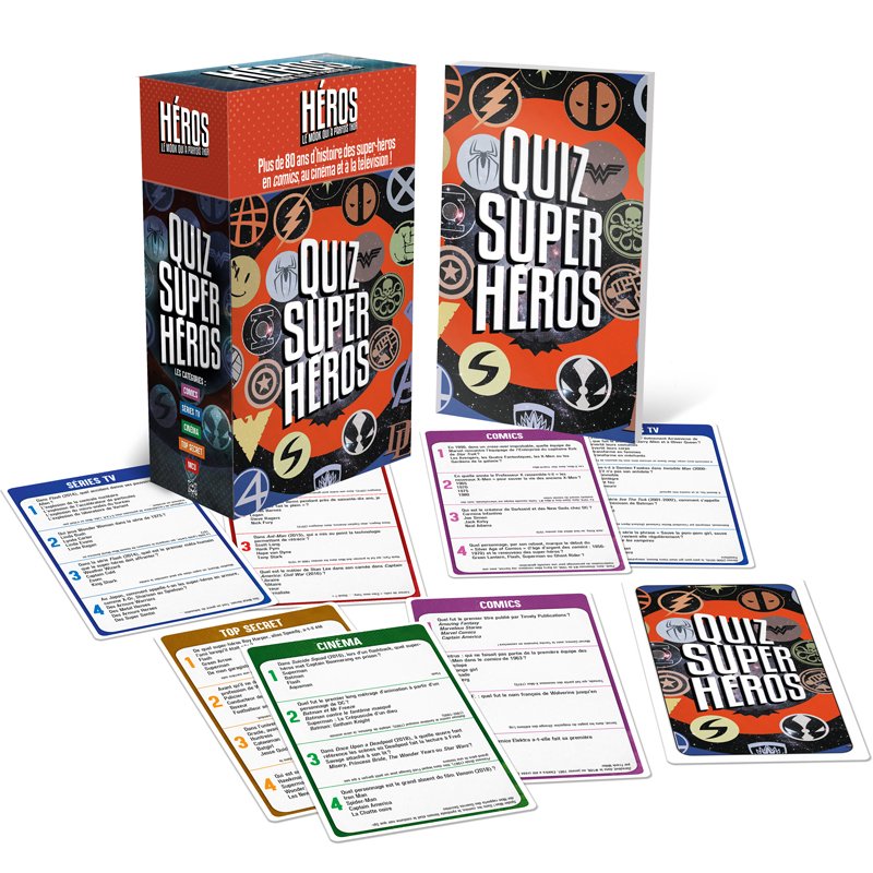 Quiz Super-Héros - Acheter vos Jeux de société en famille & entre amis ...