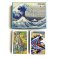 2 paquets de 55 cartes piatnik hokusai boite de jeu 