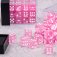 lot de 36 des 6 faces 12mm rose transparent 99031 image 1 
