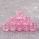 lot de 36 des 6 faces 12mm rose transparent 99031 image 1 
