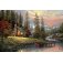 puzzle schmidt 500 pieces kinkade maison en montagne 
