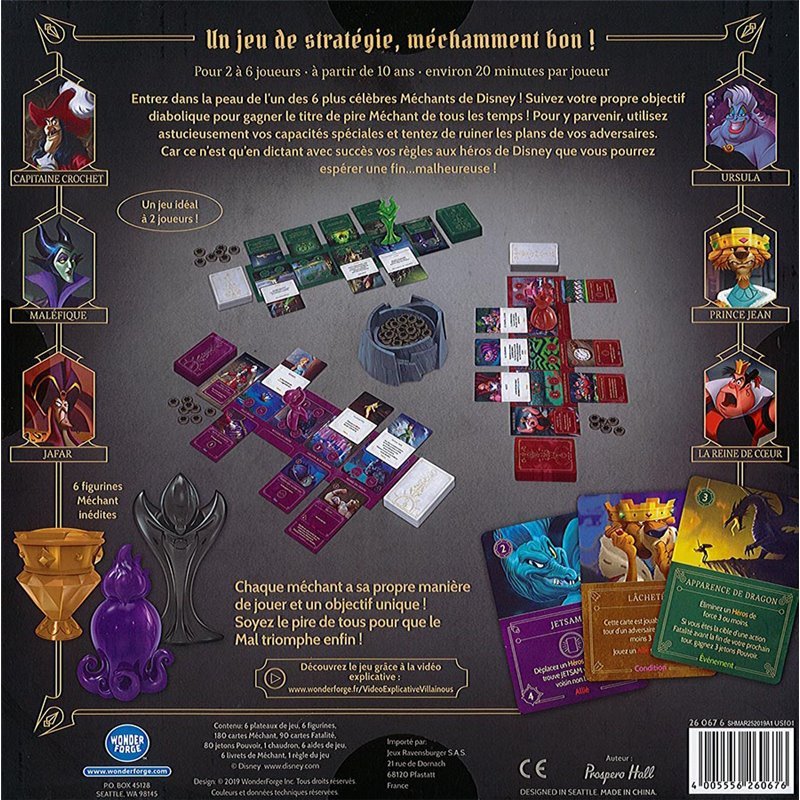Villainous : la collection complète de boîtes pour cartes du jeu