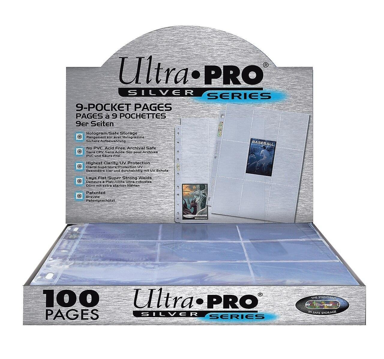 Boite contenant 100 pages de classeur Ultra Pro qualité Platinum