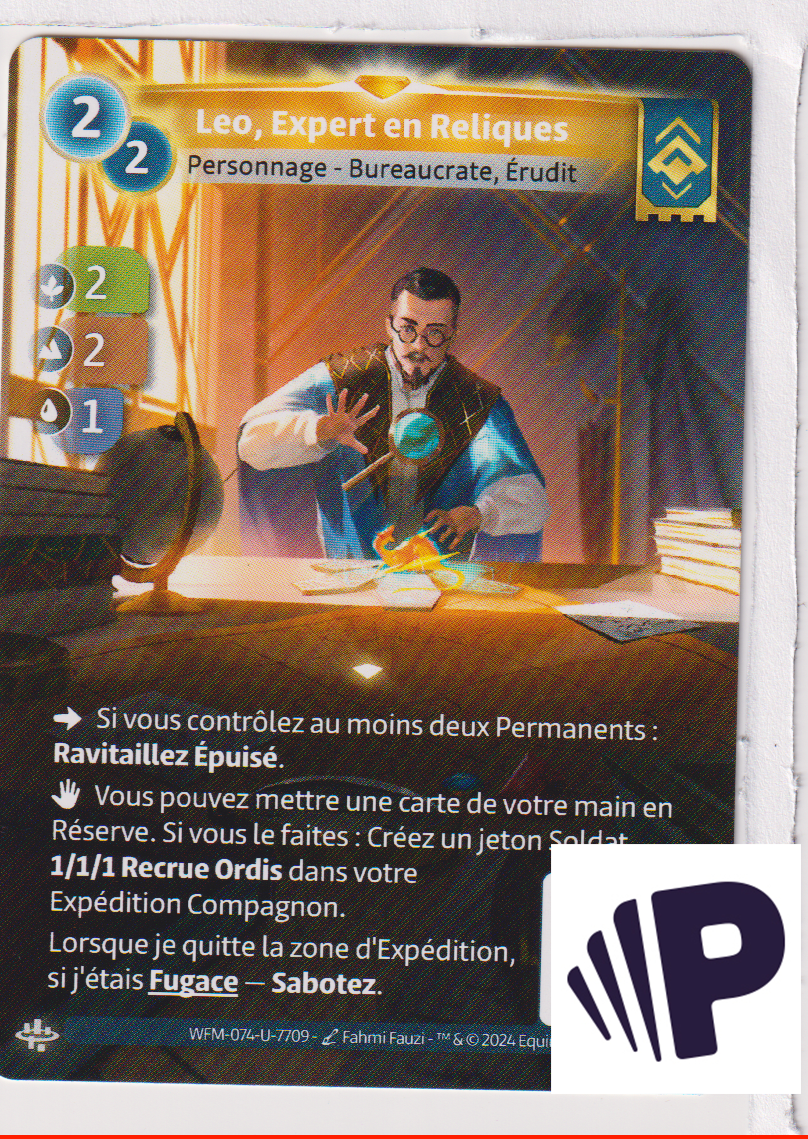 Leo, Expert en Reliques - R Ordis