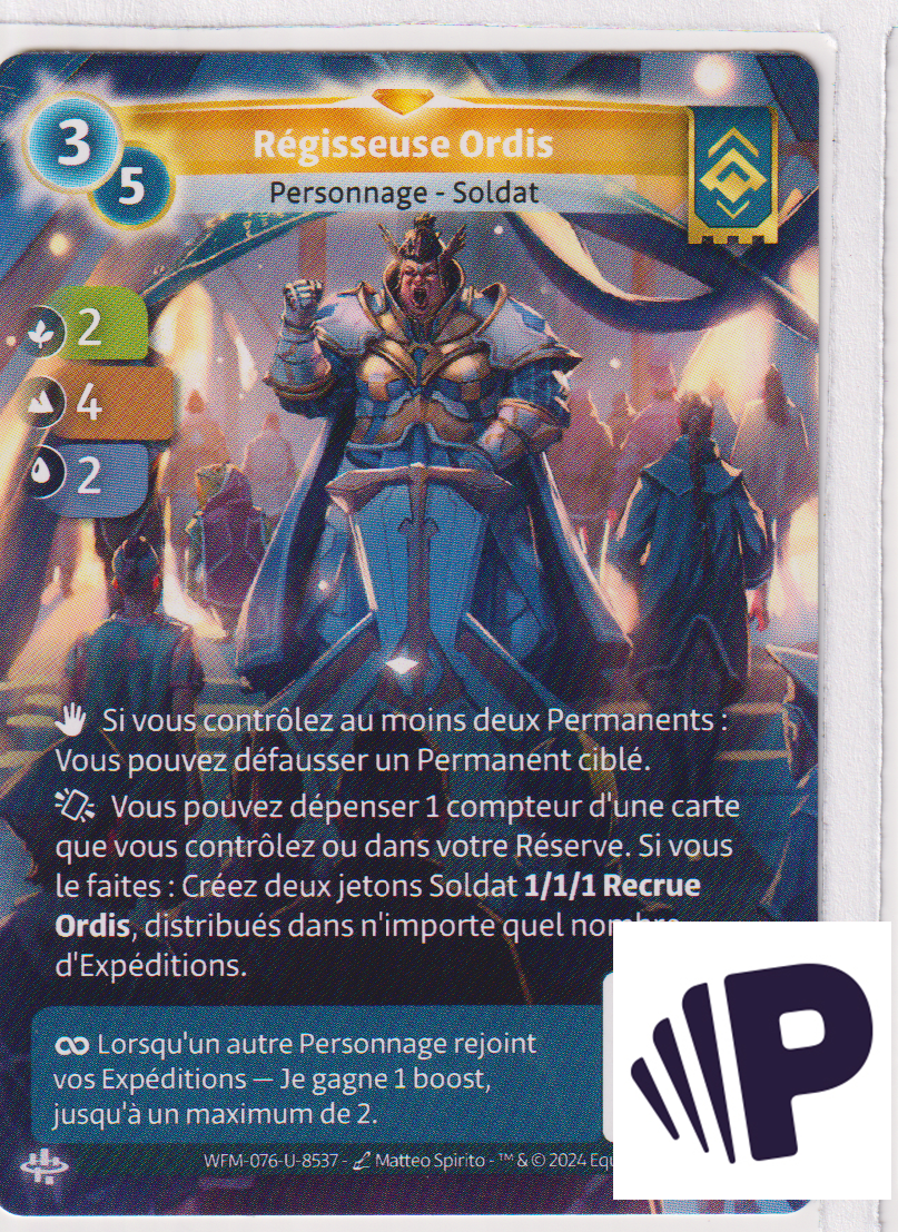 Régisseuse Ordis - R Ordis