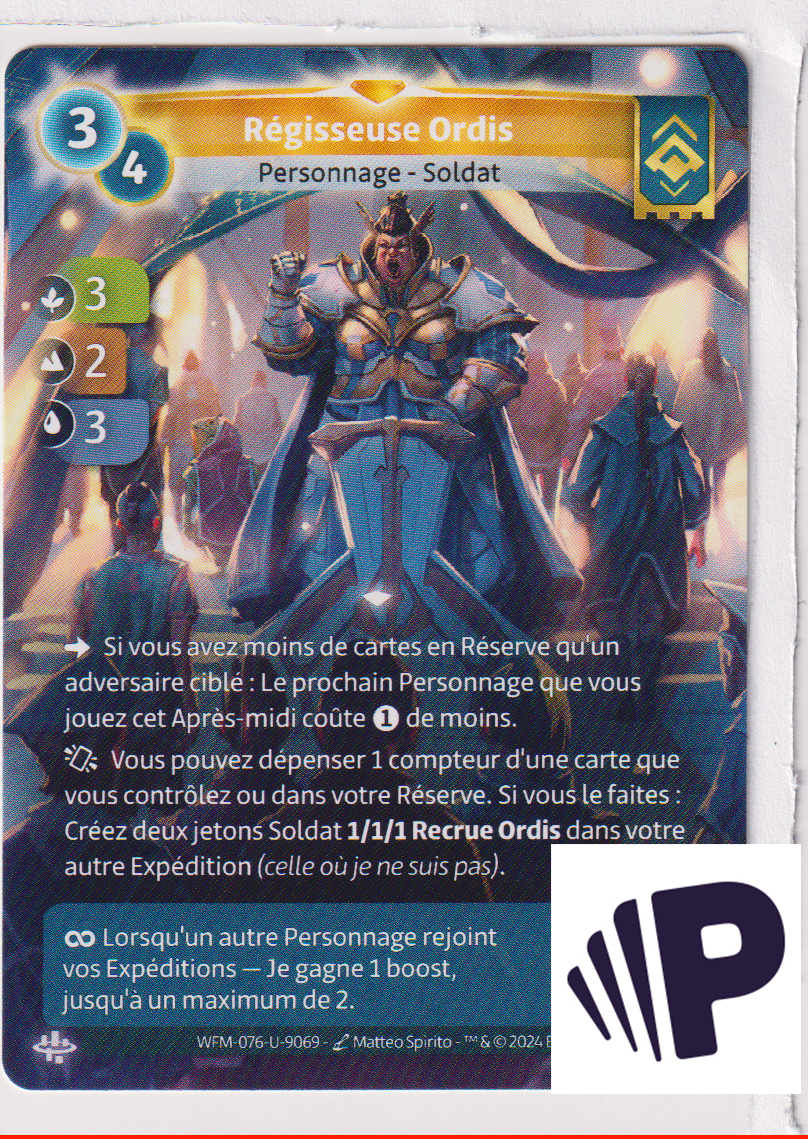 Régisseuse Ordis - R Ordis