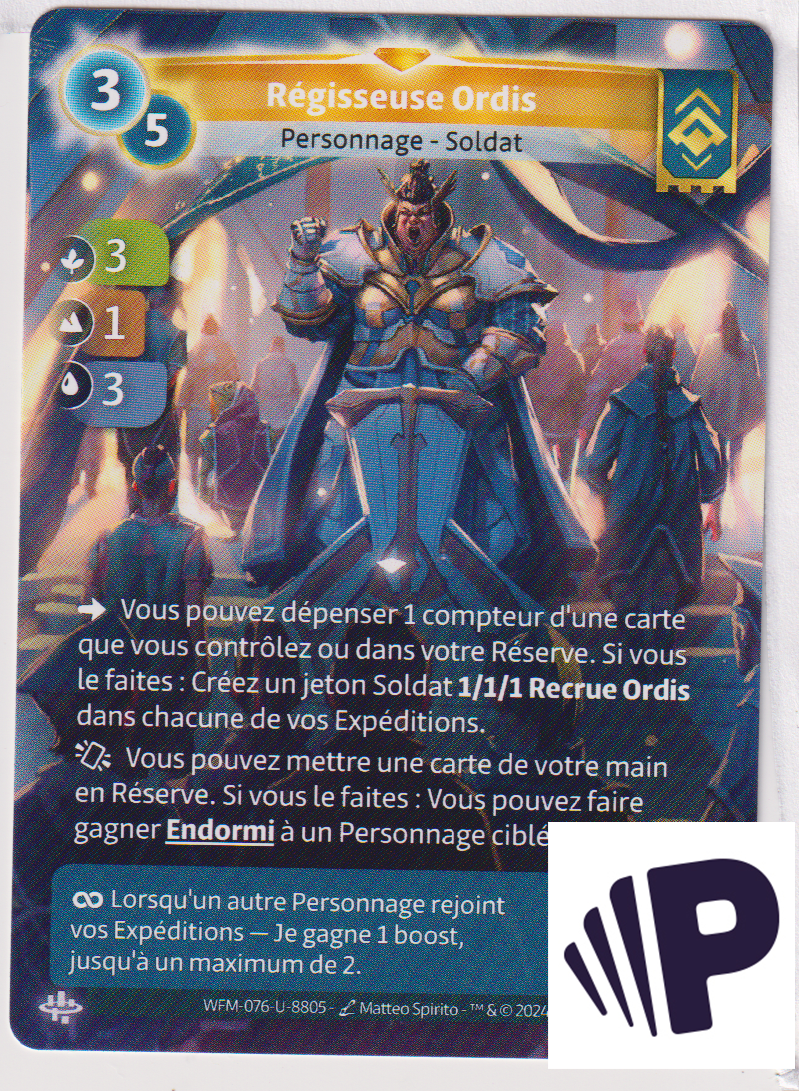 Régisseuse Ordis - R Ordis