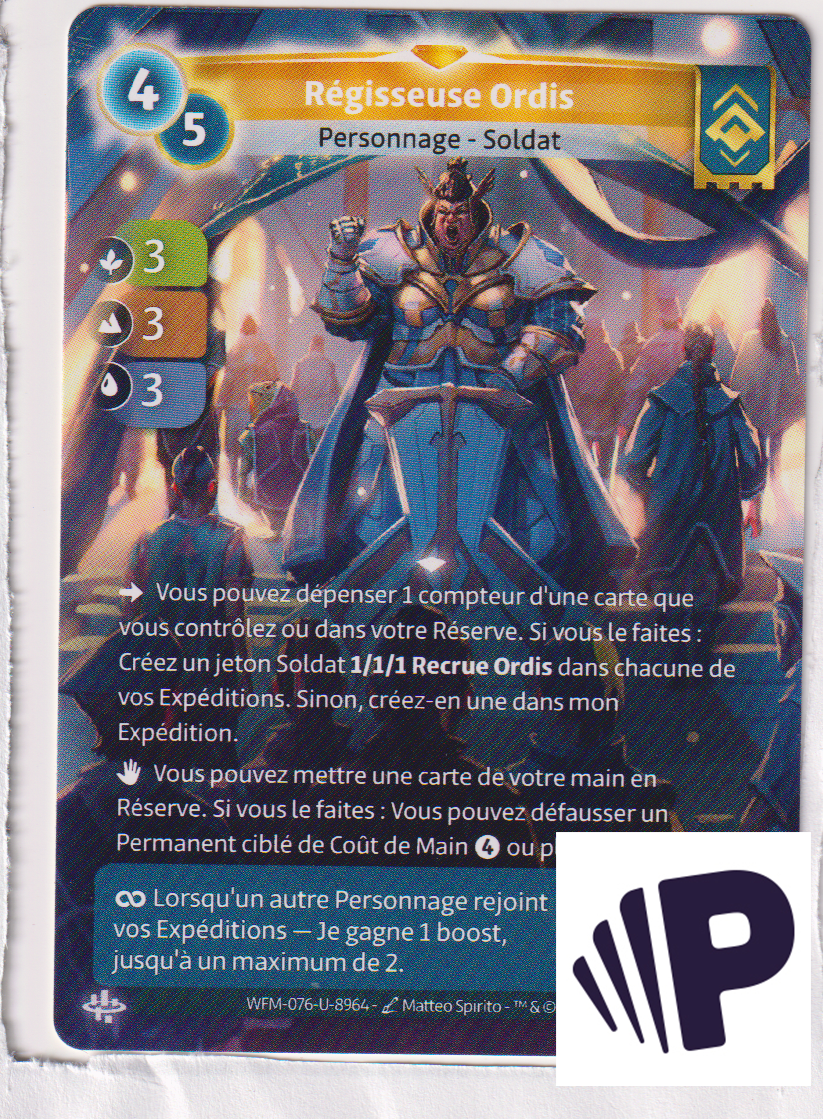 Régisseuse Ordis - R Ordis